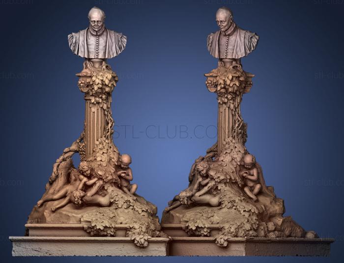 3D model Pierre de Ronsard (STL)